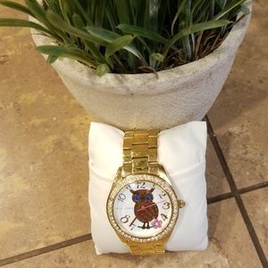 Betsey Johnson gold watch